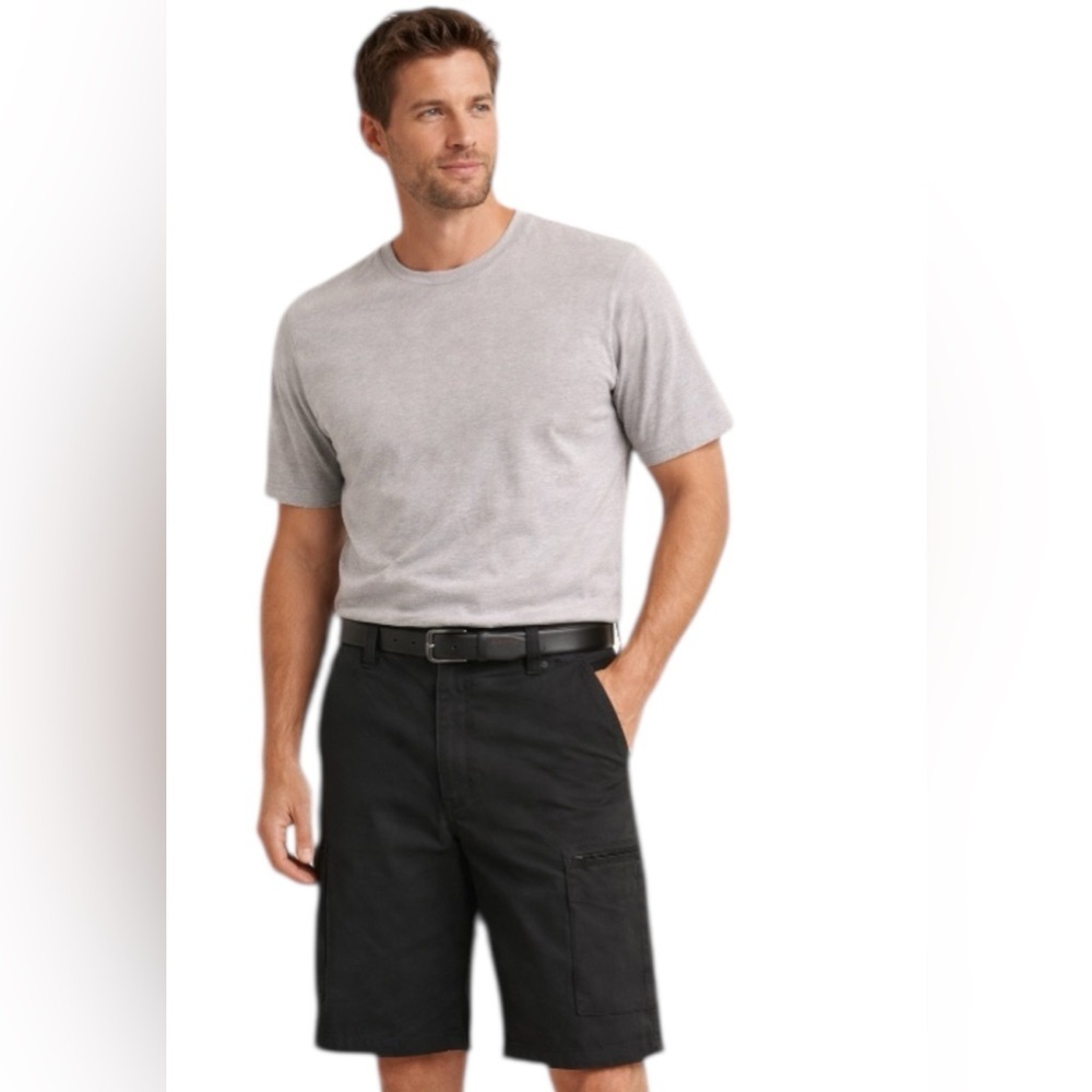 Wrangler Authentics Black Cargo Shorts Men’s Size 36 NWT